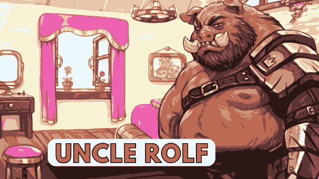 Who is Uncle Rolf in My Pig Princess Game?