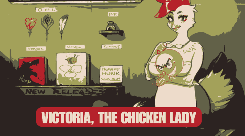 Who is Victoria , The Chicken Lady in My Pig Princess Visual Novel Game?